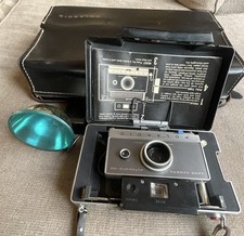 Vintage Polaroid Land Camera Automatic 100 w/ Case Flash Untested 1960s Untest