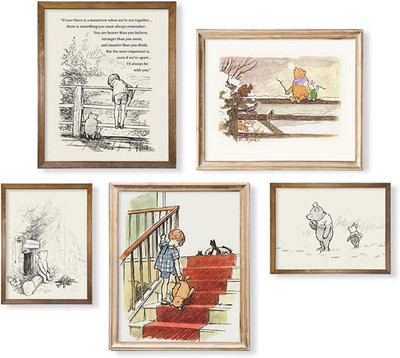 Winnie The Pooh Nursery Decor - Gifts for Winnie Fans Lover - Vintage Hundred...