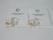 American Eagle Outfitters Women's Gold Bow ring NWT $15.50 Set of 2 Set of 2