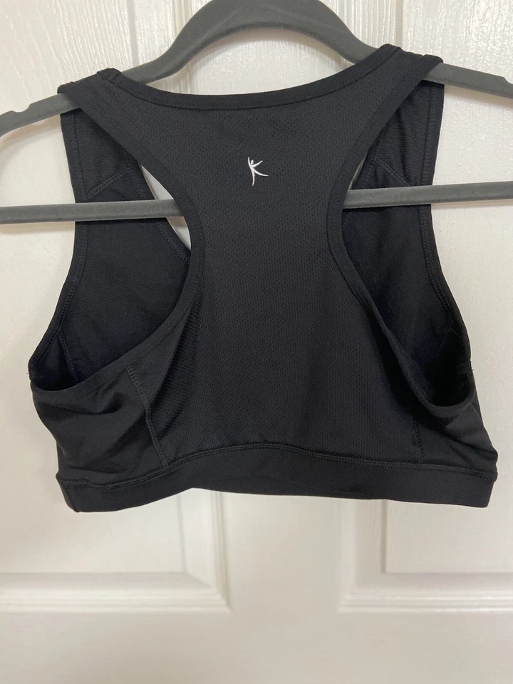 Sujetador deportivo negro Danskin Now para mujer talla L espalda deportiva Foto 2 de 4