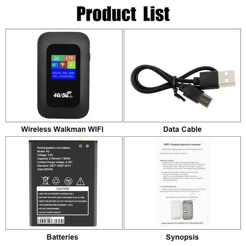 5G Unlocked LTE LCD WiFi Mobile Broadband Compact Wireless Router MiFi Hotspots - Picture 5 of 16