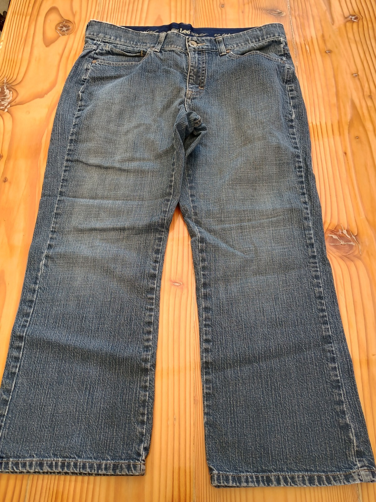 Lee No-Gap Waistband Medium Blue Jeans Size Not Tagged