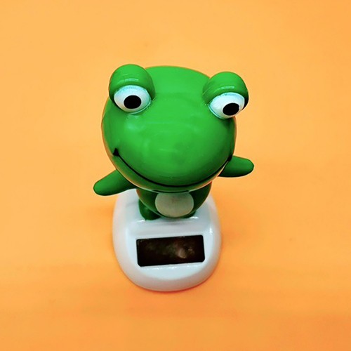 2pcs Frog Solar Dancing Toy Solar Powered Dancing Frog Shaking Toy Car Dashboard - Picture 5 of 12