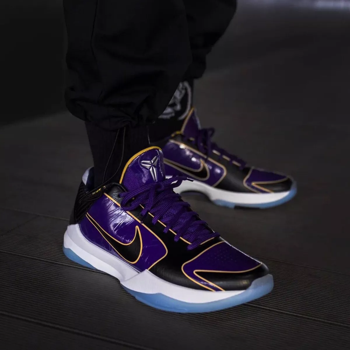 Nike Kobe V Protro 5 Bryant 5x Champ Lakers Mamba Week Purple Black CD4991-500