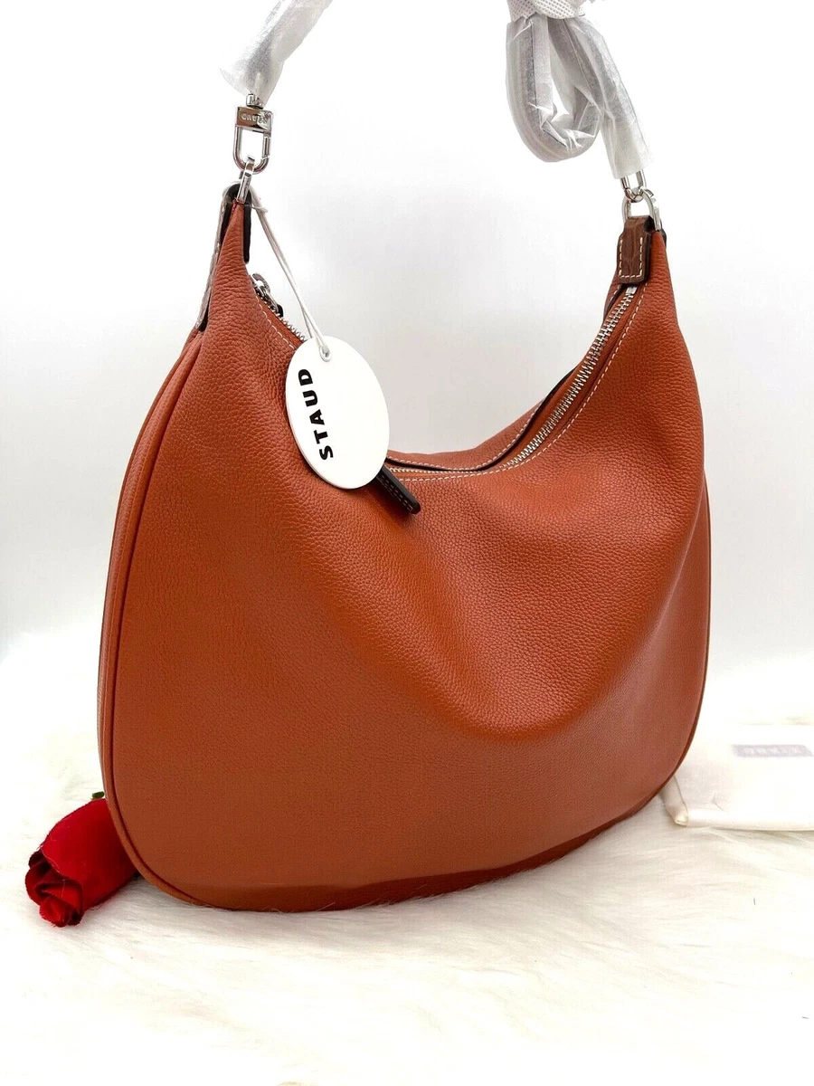 Chanel Hobo Leather Shoulder Bag in Rust