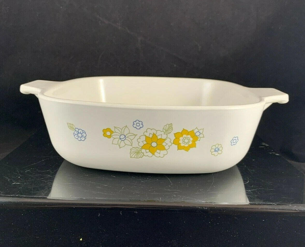 Corningware floral top bouquet pattern