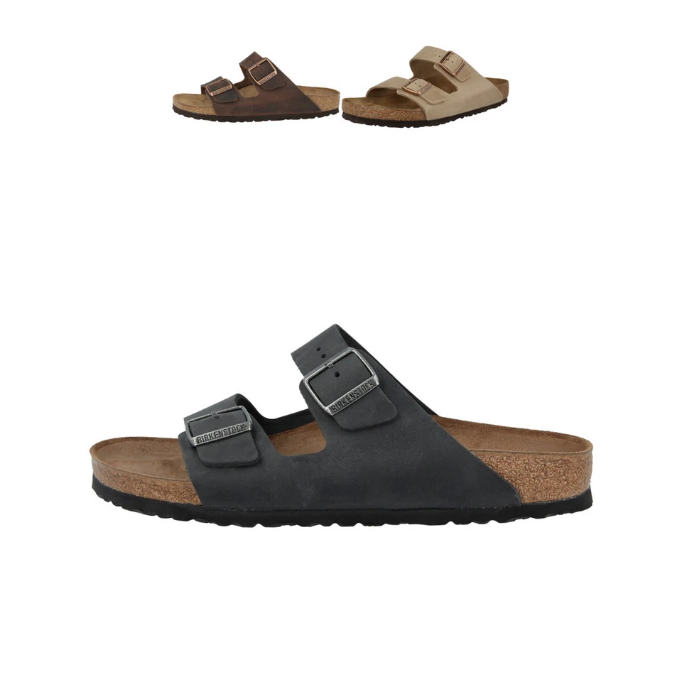 Birkenstock Arizona Sandale En Nubuck Huile Étroit Unisexe Adultes - Photo 1/1