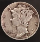 1941 S MERCURY DIME-FRESH FROM AN OLD COLLECTION-LOT AA-5473