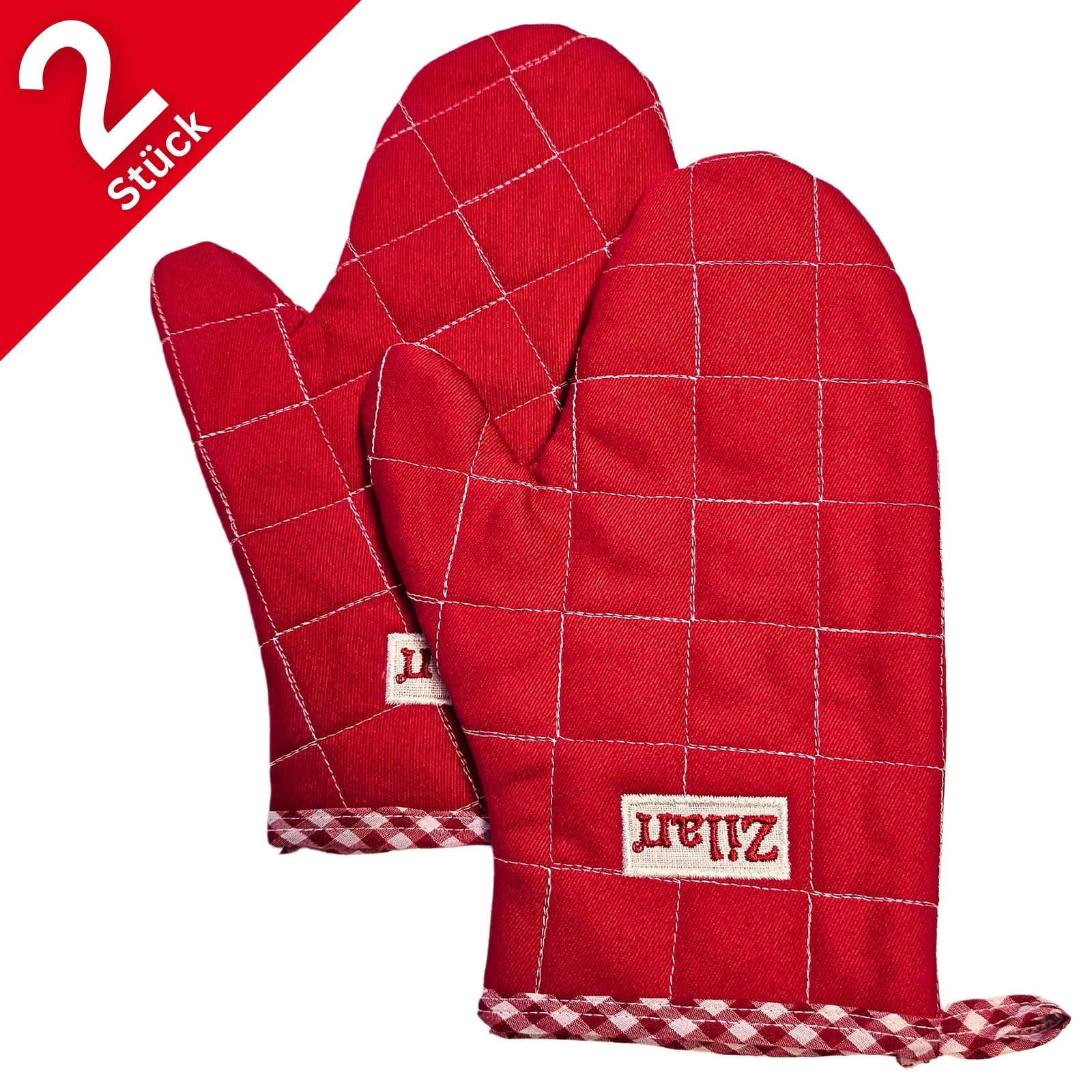 2er Set Ofenhandschuhe Topfhandschuhe Backhandschuhe Küchenhandset Topflappen