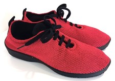 Arcopedico LS Red Knit Lace Up women's Comfort Shoe, Euro 39 / US 8-8.5