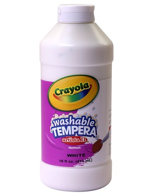 Crayola liq tempera wshbl 16oz White 543115053 (071662650537)