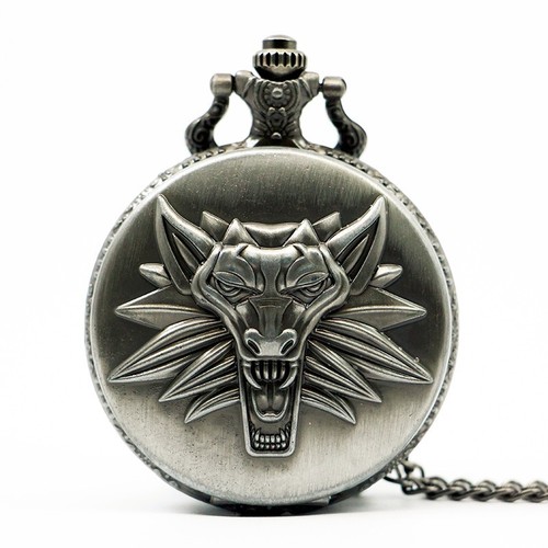 RELOJES DE BOLSILLO ACERO JUEGOS SKYRIM ASSASSINS CREED THE WITCHER 2 3 POKEMON - Imagen 15 de 28