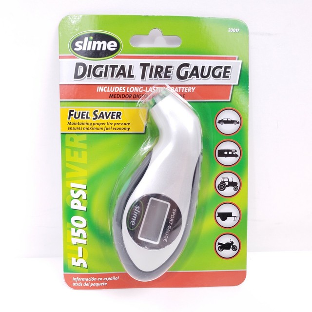 Slime 20017 Sport Digital Tire Pressure Gauge, 5150 PSI