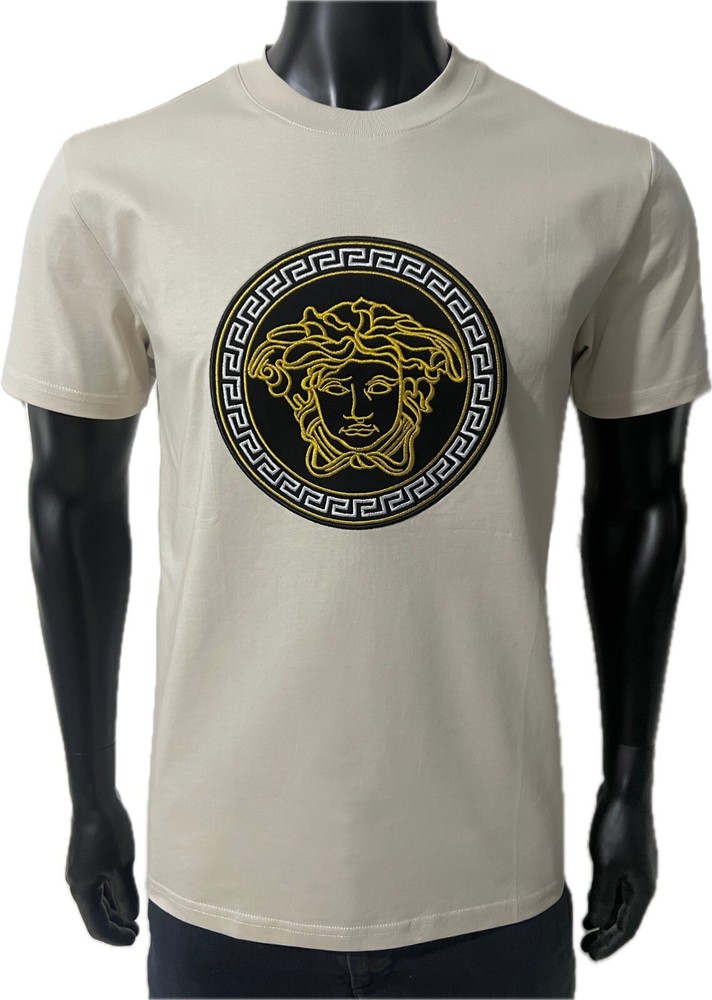 Vèrsace Men Beige T-Shirt