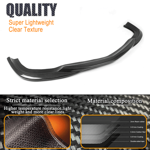 Alerón delantero de carbono para Mercedes W204 C63AMG difusor labio del alerón - Imagen 9 de 13