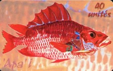 French Polynesia OPT Chip Card Phonecard 'Apa'i - tarao (fishes)