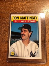 1986 Topps Baseball # 712 AL All Star Don Mattingly 1st Base