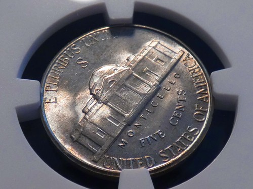 1942-S Jefferson Nickel NGC MS 66 Woody Toned Bisecting Die Crack Error! #1617 - Picture 10 of 12
