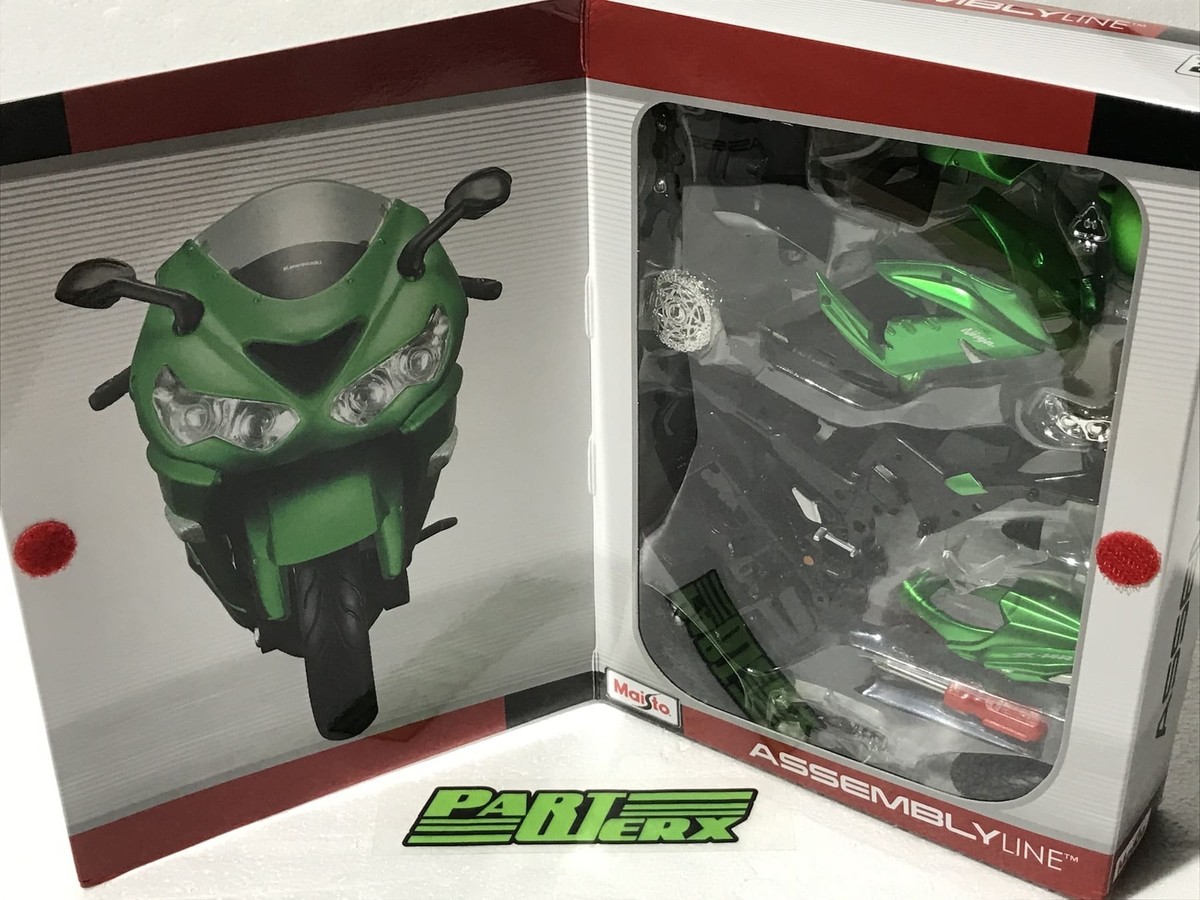 Kawasaki Ninja ZX41R Build Assembly Line Kit 1:12 Model Christmas