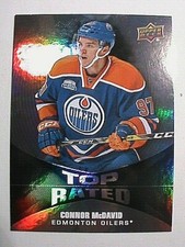 VERY RARE ! 2016-17 UPPER DECK OVERTIME  INSERT CONNOR McDavid ( TR-1 )   SSP