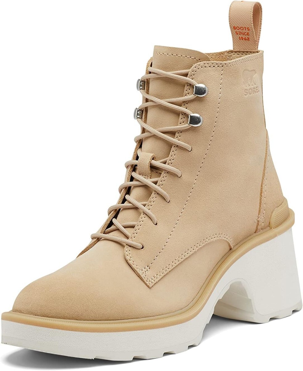 Sorel Women's Hi-Line Heel Lace Boot Waterproof Ceramic -NIB-SZ