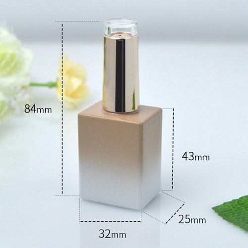 10/15ml Empty Nail Polish Bottle Glass Bottles with Brush Nail Gel Container - Picture 3 of 17