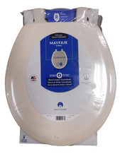 MAYFAIR BY BEMIS ,CAMERON ,STAY TITE, ROUND-BONE-RECYCLED WOOD TOILET SEAT
