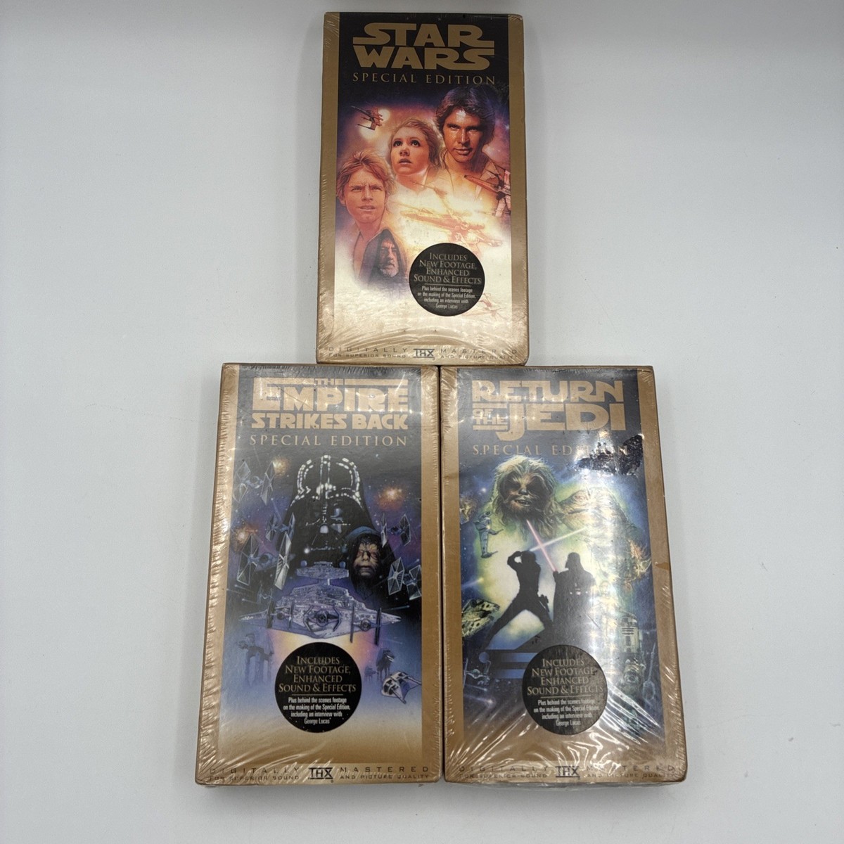 Star Wars Trilogy VHS Special Edition Gold Sealed Brand New No