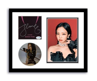 Blackpink Jennie Autographed Signed 11x14 Custom Framed CD Photo