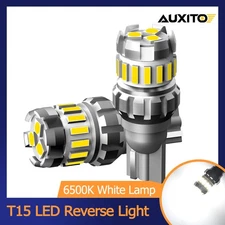 6500K White T15 LED Backup Reverse Light 921 912 W16W Bright Super 2400LM 2PCS