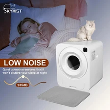 Self Cleaning Automatic Cat Litter Box For Multiple Cats Wifi & App Control