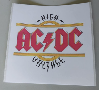 AC/DC 10 cm Aufkleber Hardrock Heavy Metal Highway to hell 666