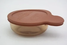 Vintage Corning Visions Amber Heat N Eat Bowl 150-B Lid V-150-PC