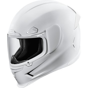 Icon Airframe Pro Helmet Full Face - Solid Gloss White - Adult Size Small