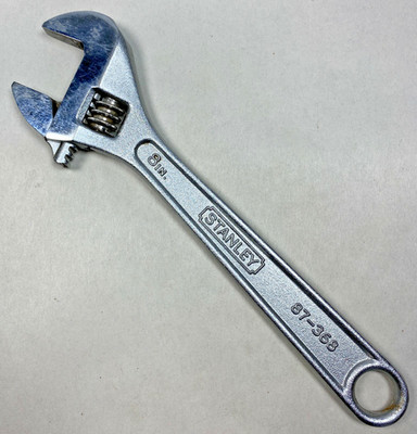 Stanley Tools 87-368 - 8'' Chrome Adjustable Crescent Wrench Tool Drop Forged