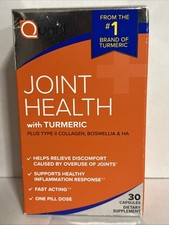 Qunol Turmeric Joint Health 30 Capsules Fast Acting Exp 10/2026 FREE SHIPPING