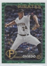 2024 Topps Series 1 Green Crackle Foil 363/499 Johan Oviedo #65 3q5