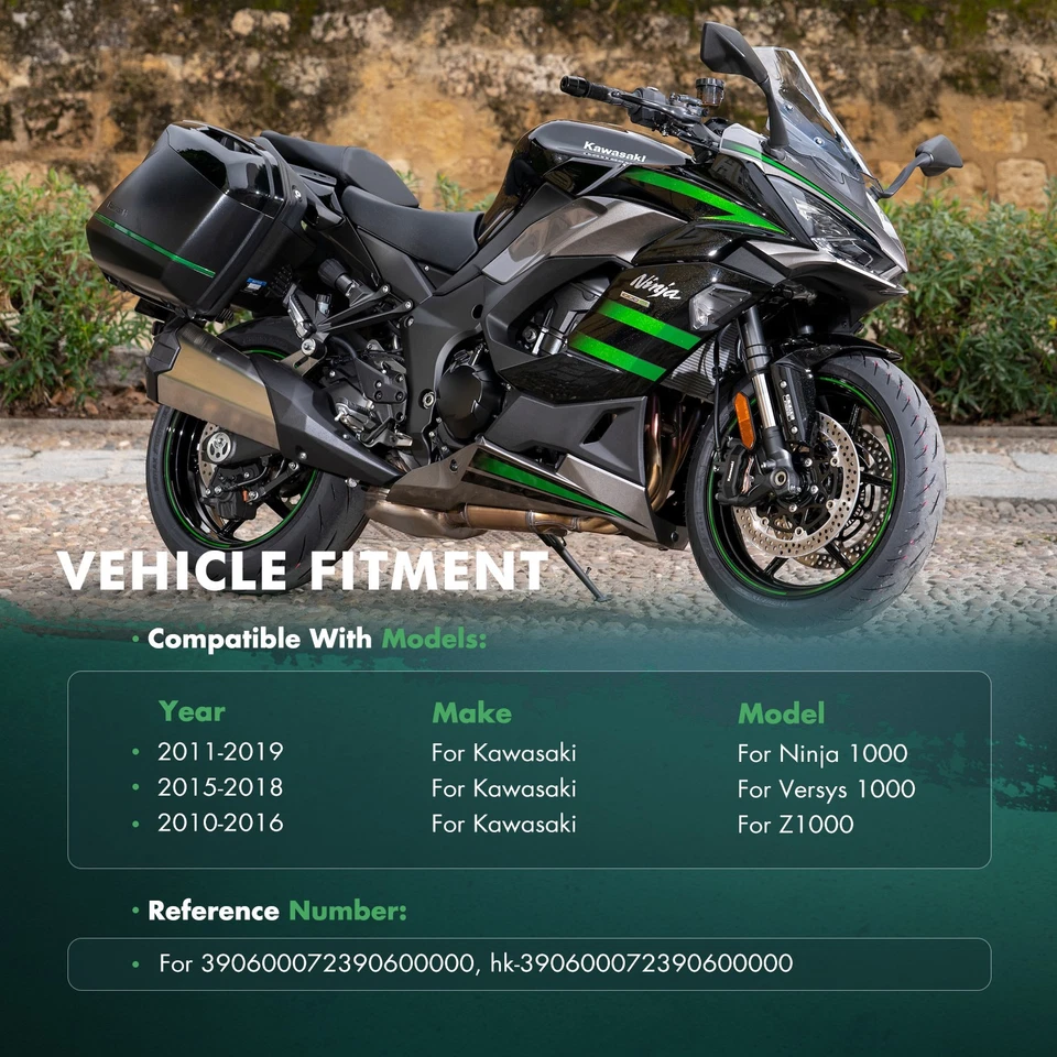 Radiador de motocicleta para Kawasaki Ninja 1000 2011-2019 2015-2018 Versys 1000 Foto 3 de 4