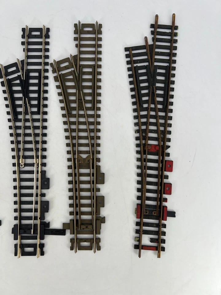 Atlas HO Scale Lot of 4 Switch Left Track Brass/Nickel Good Condition - Image 3 of 4