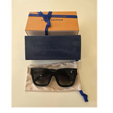 Louis Vuitton Sonnenbrille Schwarz Gold Damen...