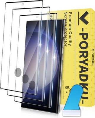 3PCS Screen Protector for Samsung Galaxy S23 Ultra 6.8  Tempered Glass Case Frie