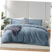 Stone Blue Duvet Cover King King 104" x 90" 23 - Stone Blue No Comforter 