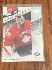 carter george  2025 Team Canada Hockey #107 program of excellence