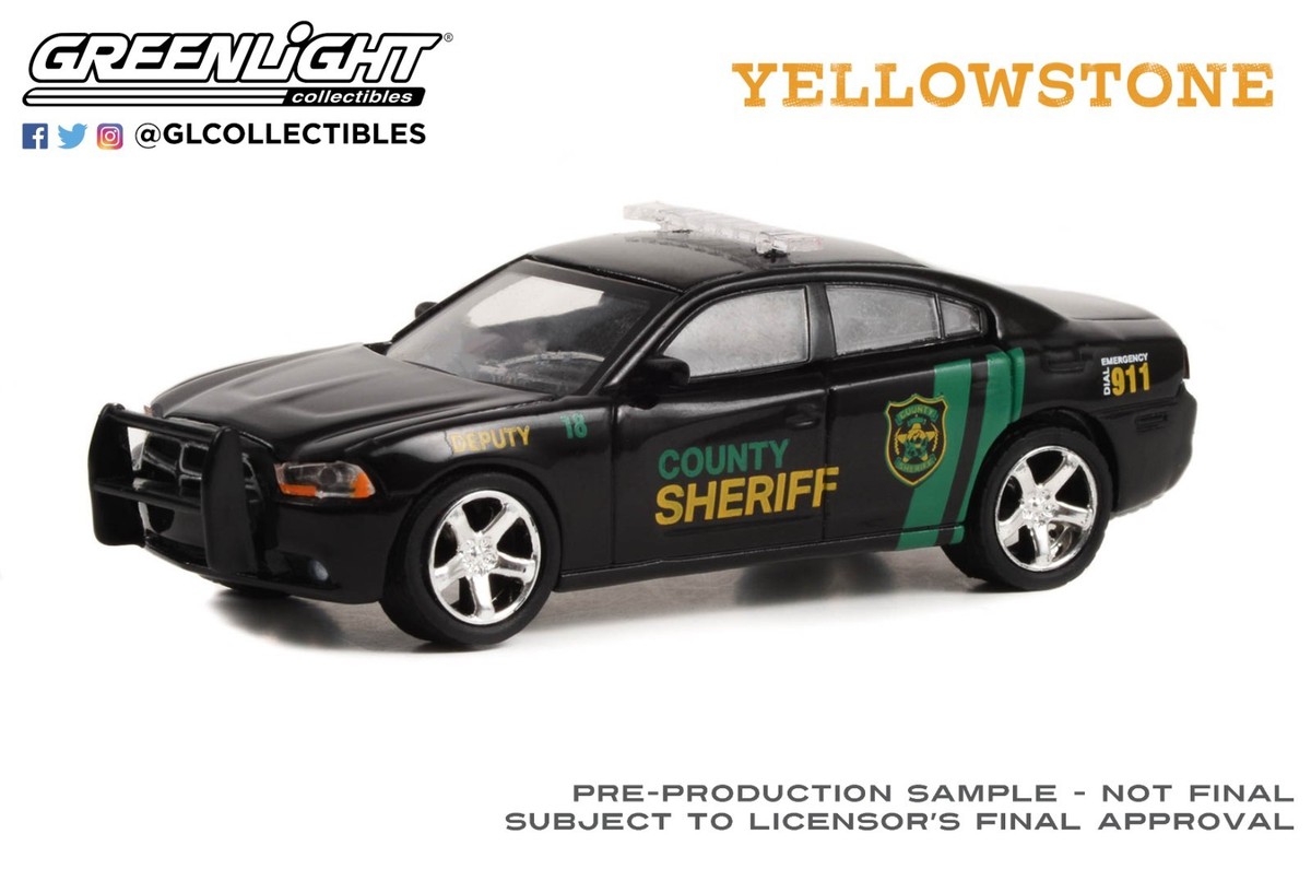 Greenlight 44980-D 1:64 Hollywood Yellowstone 2011 Dodge Charger