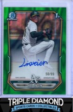 2026 Bowman Chrome 1st Wei-En Lin Prospect Auto Green Lava Refractor #50/99 M409
