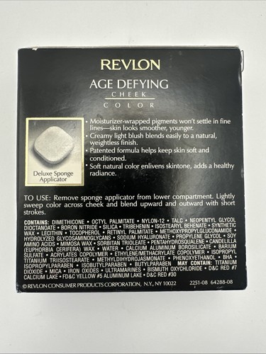 Revlon Blush Age Defying Cheek Color Fawn .24oz New in Box Discontinued NOS NIB - Picture 2 of 4