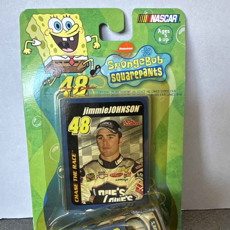 2003 Racing Champions Ultra 1:64 Jimmie Johnson #48 Lowe's Spongebob Squarepants - Image 2 of 4