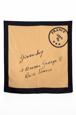 Foulard Givenchy Paris Seidentuch - seltenes Design - 70x70cm - Vintage