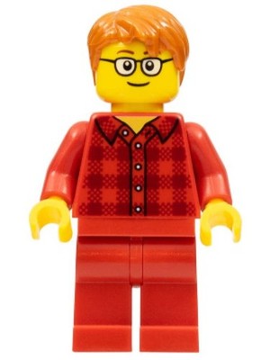 LEGO  Minifig twn355 - Ludo Red - Male