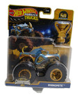 Hot Wheels Monster Trucks Gold Chrome Bigfoot 50th Trophy Champions RHINOMITE